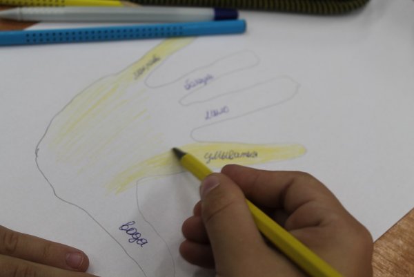 Руки карандашом