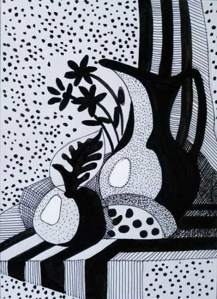 Натюрморт ручкой