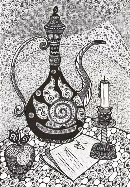 Ваза с рисунком