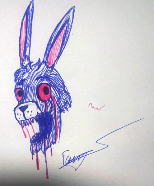 Рисунки ФНАФ ручкой