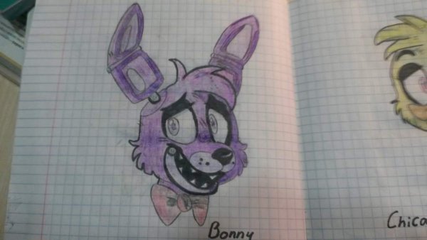 Рисунки ФНАФ ручкой