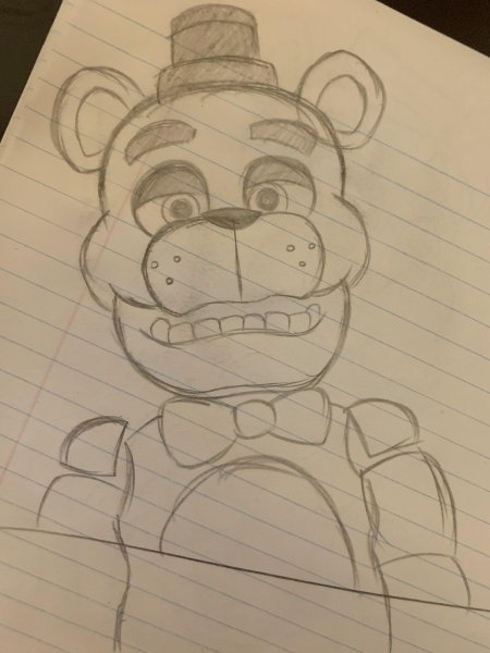 Фредди ФНАФ 1 карандашом