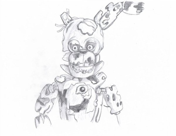 Раскраски ФНАФ Молтен Фредди