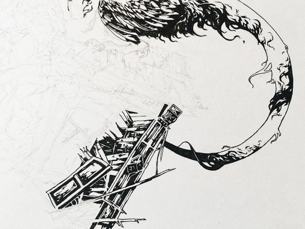 Наброски чернилами