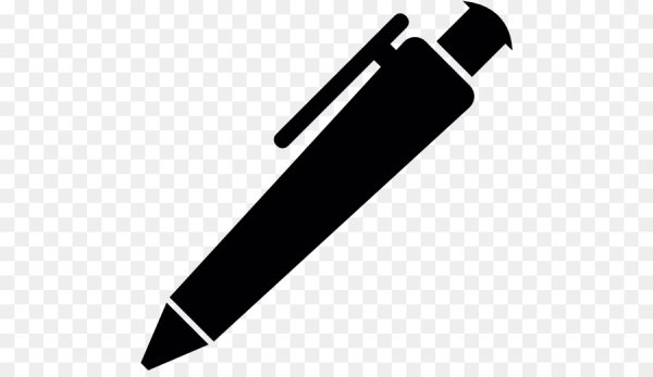 Блокнот с ручкой на прозрачном фоне