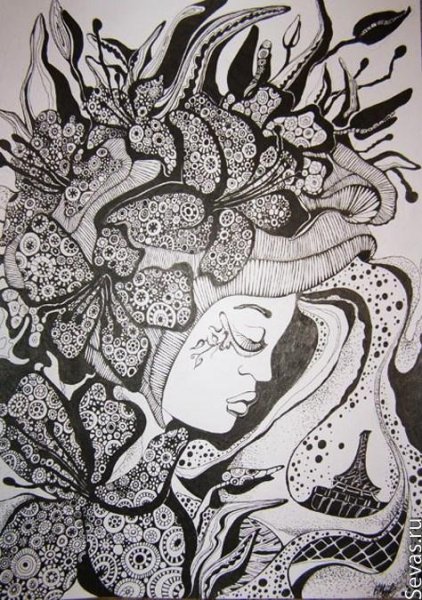 Живопись гелевой ручкой