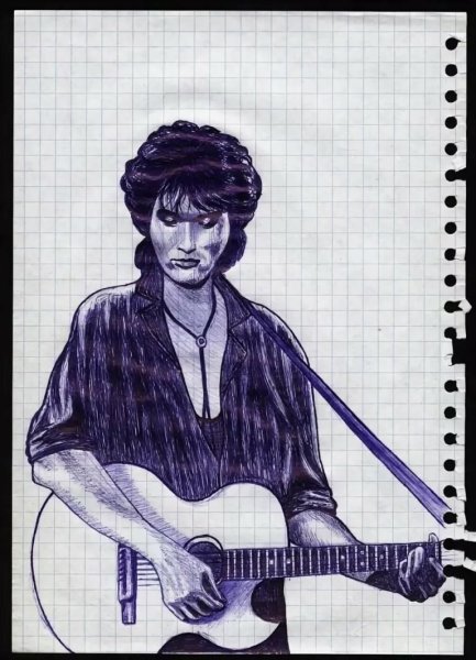 Виктор Цой для срисовки