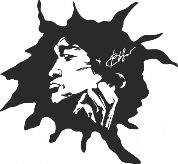 Виктор Цой наклейка