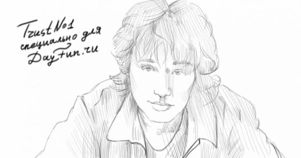 Виктор Цой скетч