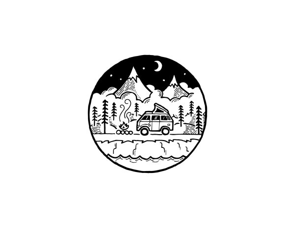 Наклейки для скетчбука черно белые