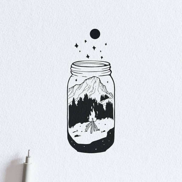 Рисунки чб Минимализм