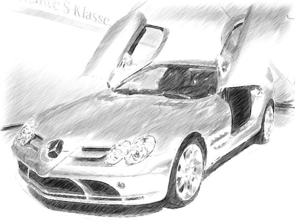 Мерс карандашом легко