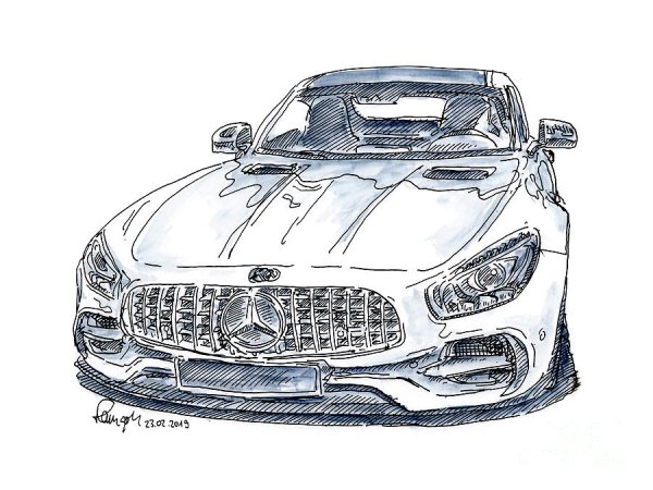 Рисунок Мерседес Бенц АМГ ГТ 63