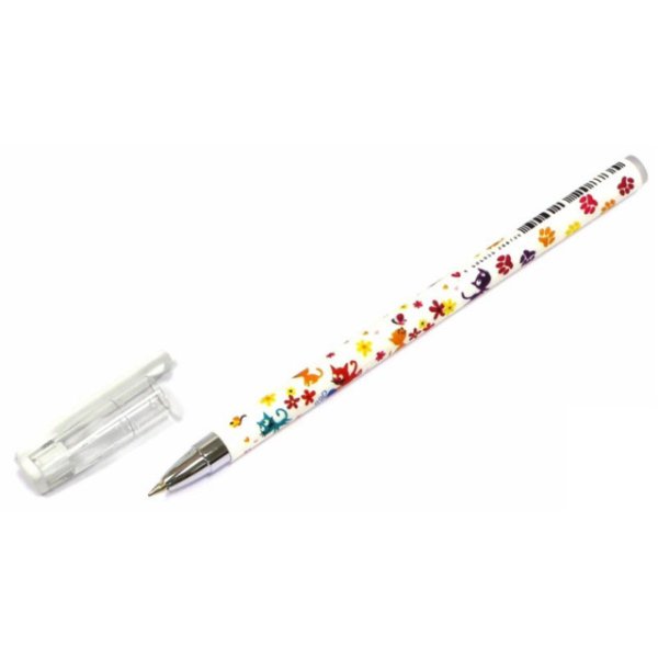 Ручка шарик. 0,5мм HAPPYWRITE.котята-лапки син. 20-0117 Bruno Visconti