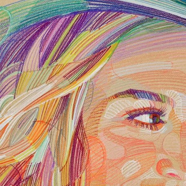 Живопись цветными карандашами