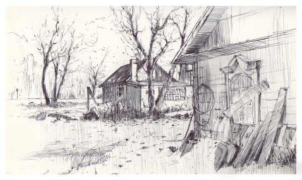 Скетч пейзаж