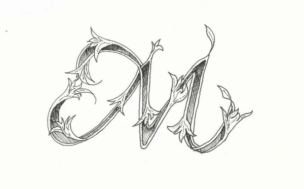 Красивые буквы срисовать