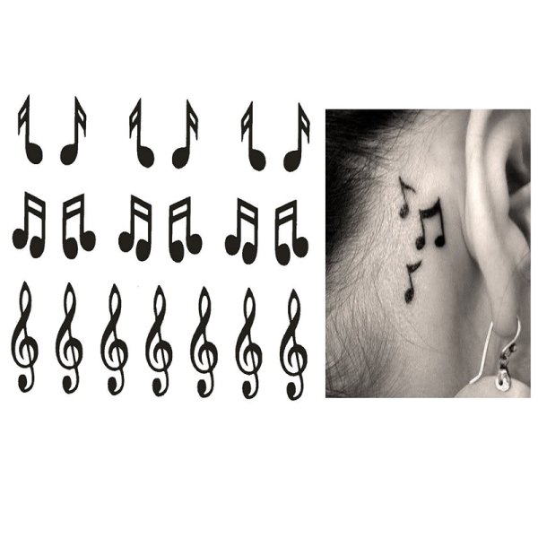 Татушки на шею легкие