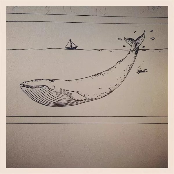 Кит карандашом