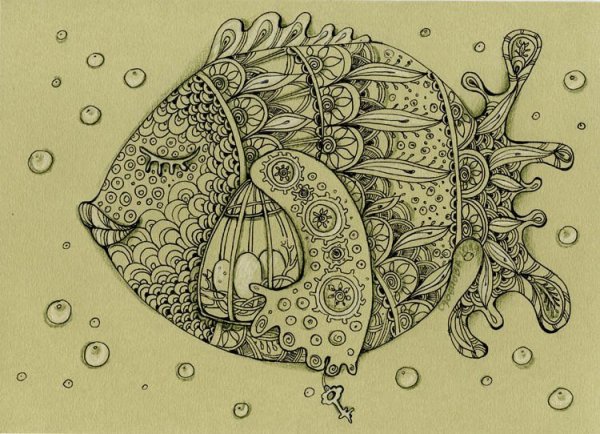 Рыба декоративная Графика