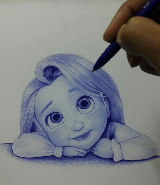 Рисуем шариковой ручкой