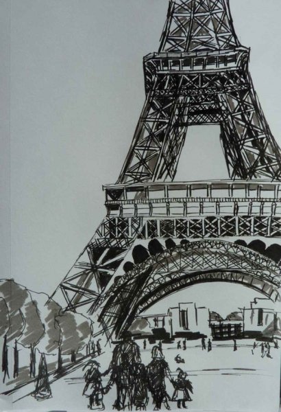 Скетч Эйфелевой башни