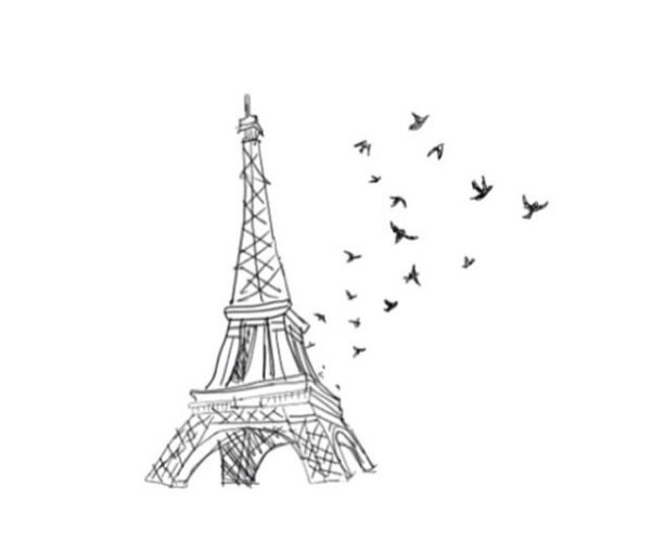 Рисунок Эйфелевой башни