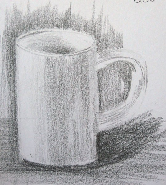 Чашечка кофе набросок