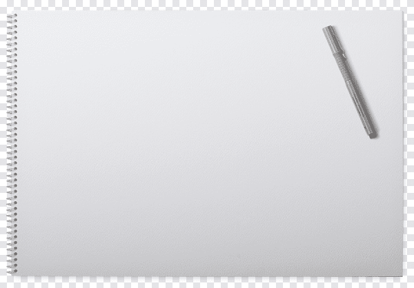 Блокнот с белыми листами