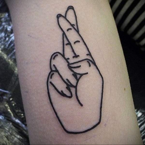 Лёгкие тату ручкой