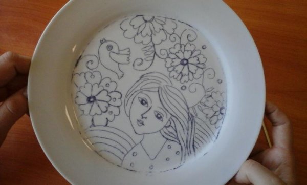 Надглазурная роспись керамики технология