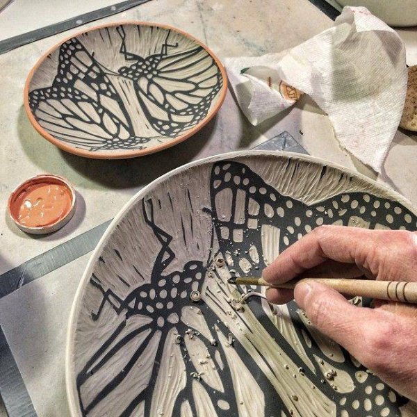 Керамика техника Графито