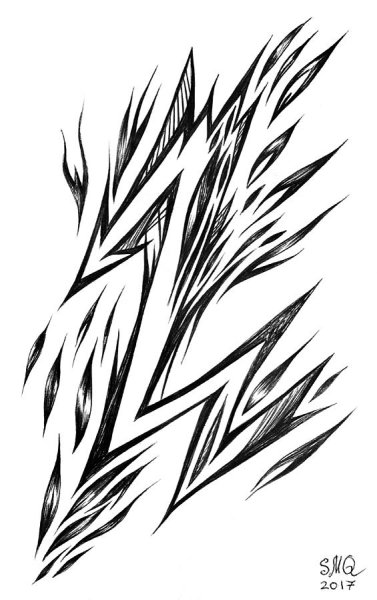 Тату молния