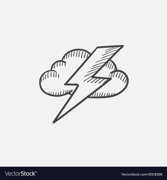 Молния рисунок поэтапно