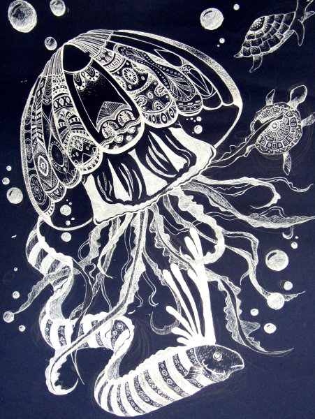 Морские обитатели Графика