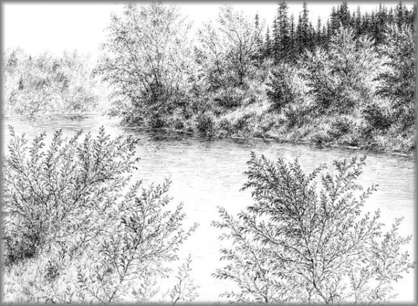 Пейзаж Графика