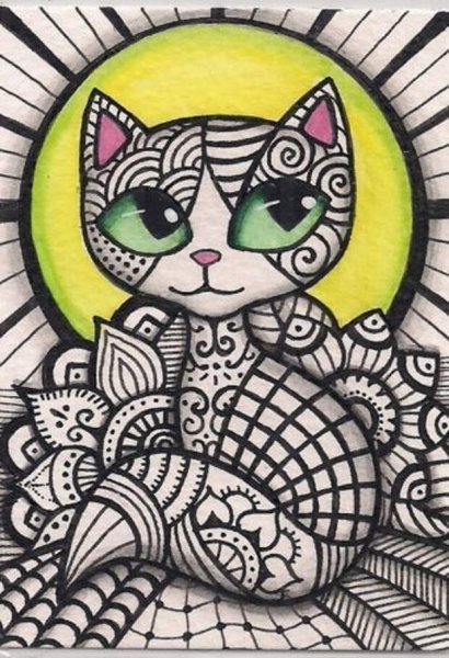 Зентангл кошка