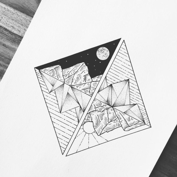 Kerby Rosanes геометрические животные тату