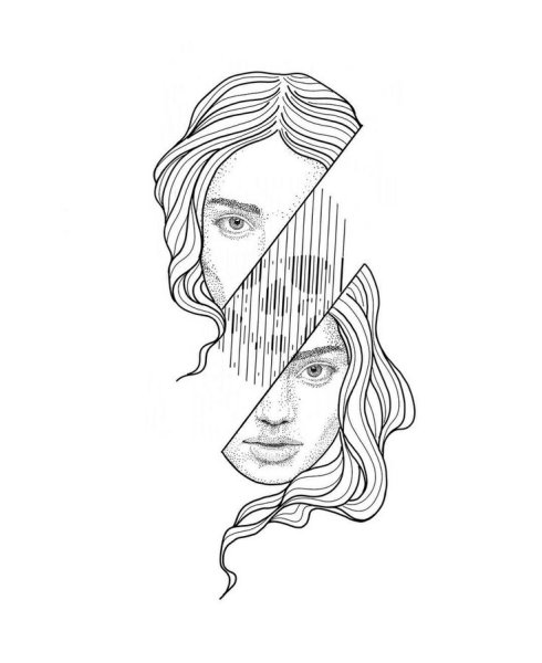 Линейные рисунки для срисовки