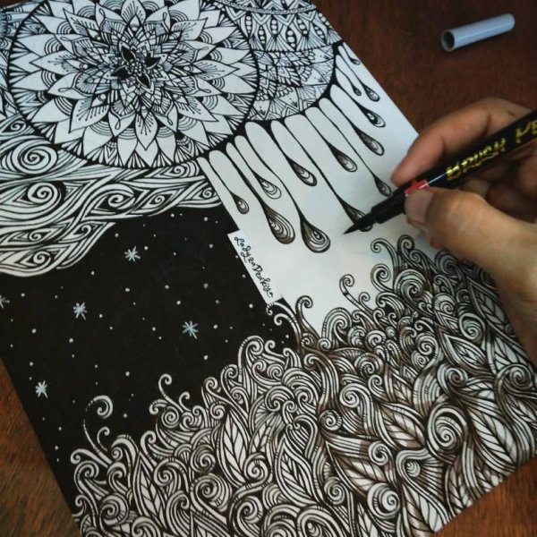 Черепаха Зентангл