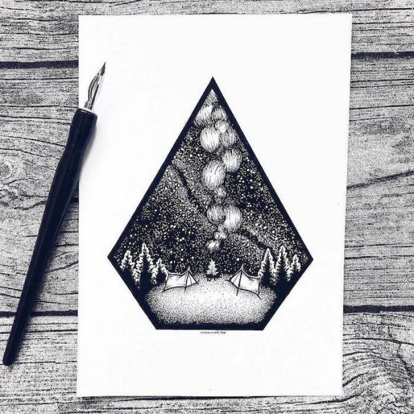 Белая ручка для рисования