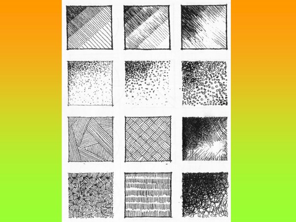 Графические упражнения штриховка