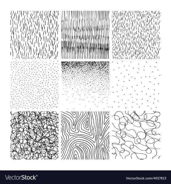 Фактуры в графике линия и пятно