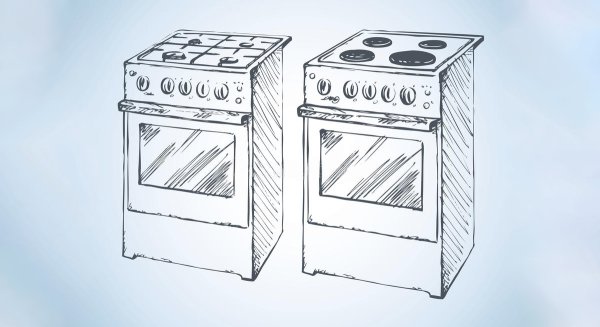 Нарисовать газовую плиту