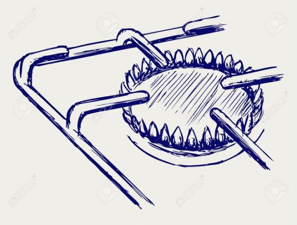 Газовая конфорка рисунок