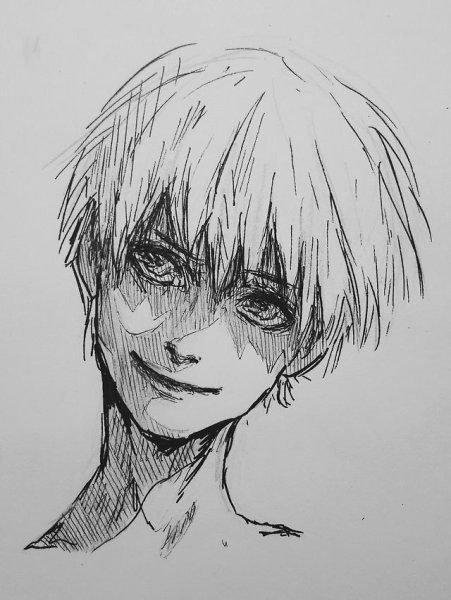 Канеки Кен рисунок