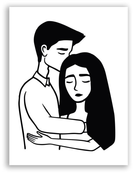 Чёрно-белые рисунки для срисовки