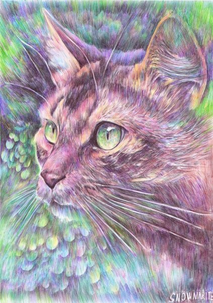 Рисование цветными ручками