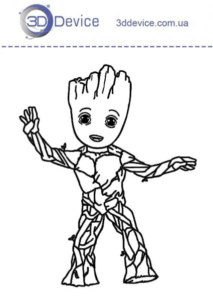 Трафареты для 3д ручки Марвел