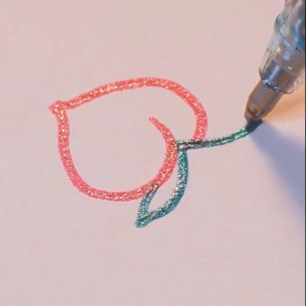 Лёгкие рисунки с блёстками